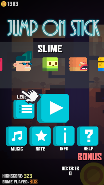 Jump On Stick - عکس بازی موبایلی اندروید