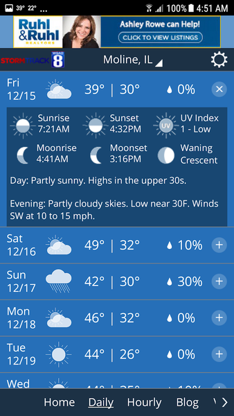 WQAD Storm Track 8 Weather - عکس برنامه موبایلی اندروید