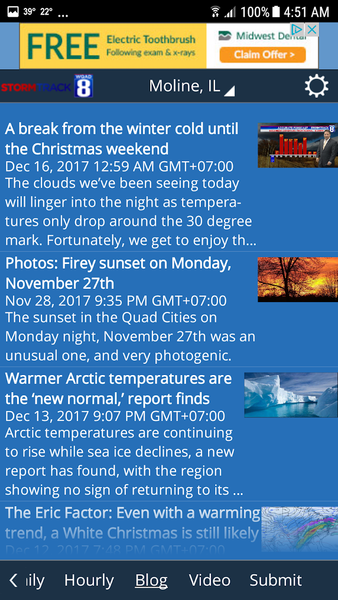 WQAD Storm Track 8 Weather - Image screenshot of android app