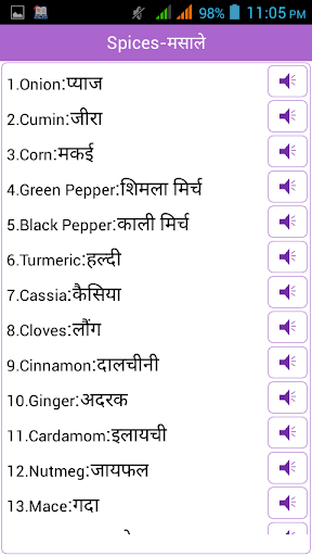 Word Book English to Hindi - عکس برنامه موبایلی اندروید