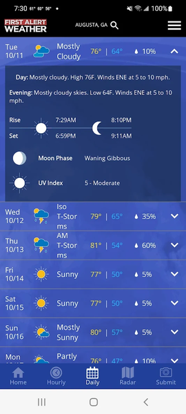 WRDW Weather - Image screenshot of android app