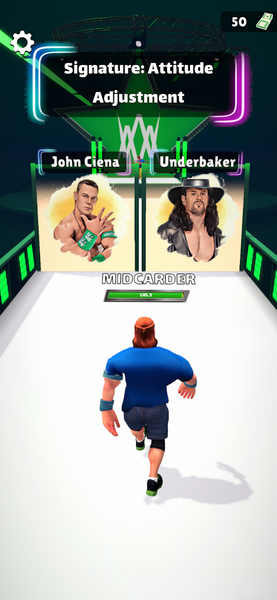 Wrestling Trivia Run - Gameplay image of android game