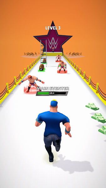 Wrestling Trivia Run - Gameplay image of android game