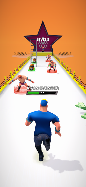 Wrestling Trivia Run - Gameplay image of android game