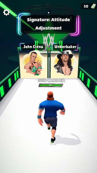 Wrestling Trivia Run - Gameplay image of android game