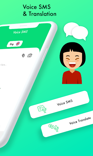 Voice SMS : Write SMS By Voice & Voice Translator - عکس برنامه موبایلی اندروید