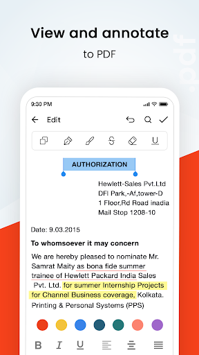 Write On PDF - عکس برنامه موبایلی اندروید