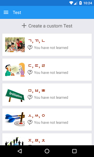 Korean Alphabet Writing - Image screenshot of android app