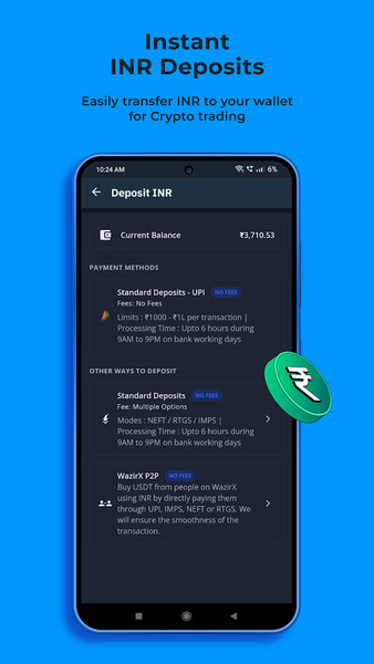 WazirX: Buy Bitcoin & Crypto - عکس برنامه موبایلی اندروید
