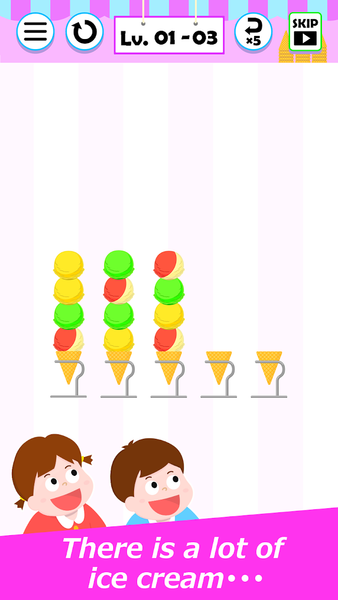 Ice Cream Sort - Sort Puzzle - Gameplay image of android game