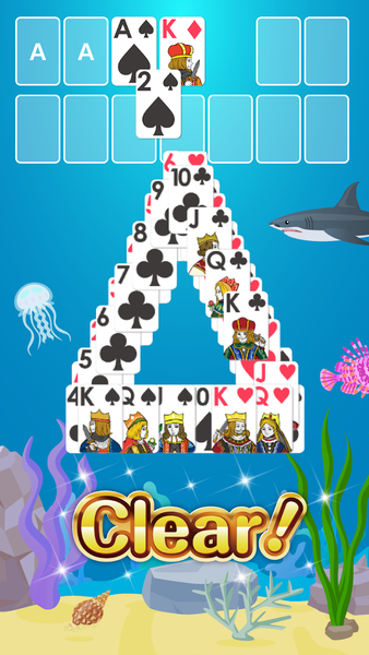 Solitaire - Aquazone - عکس بازی موبایلی اندروید