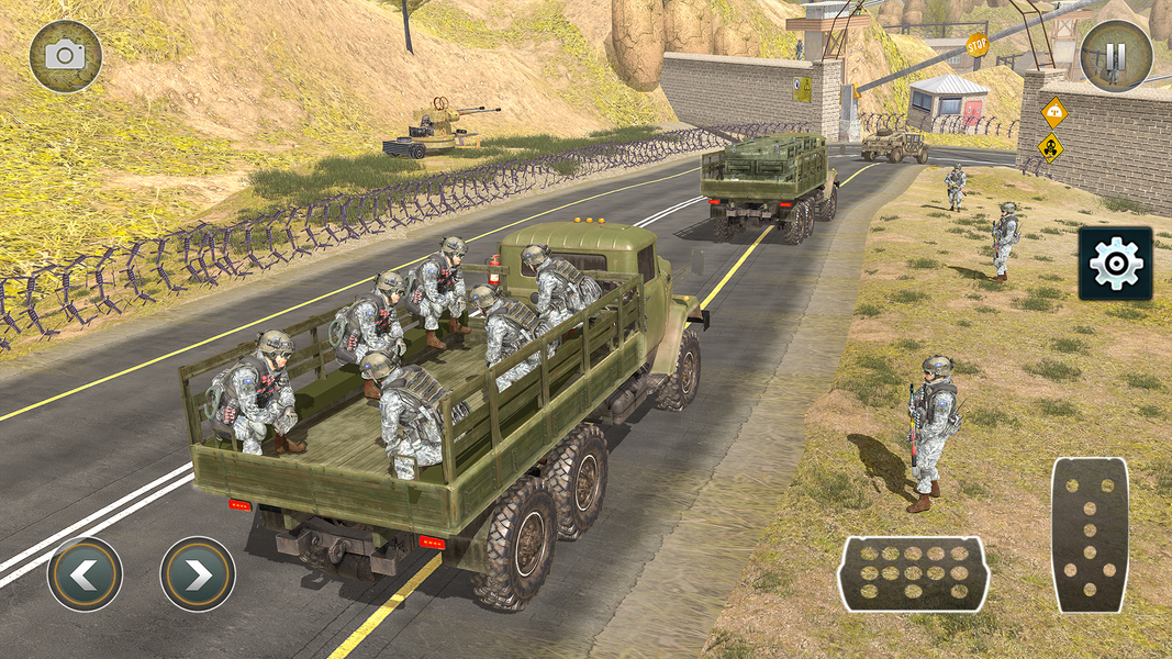 Army Truck Driving Simulator - Gameplay image of android game