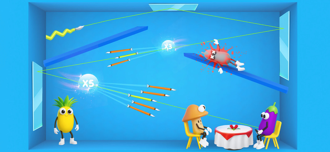 Juicy Strike - Knife & Slice - Gameplay image of android game