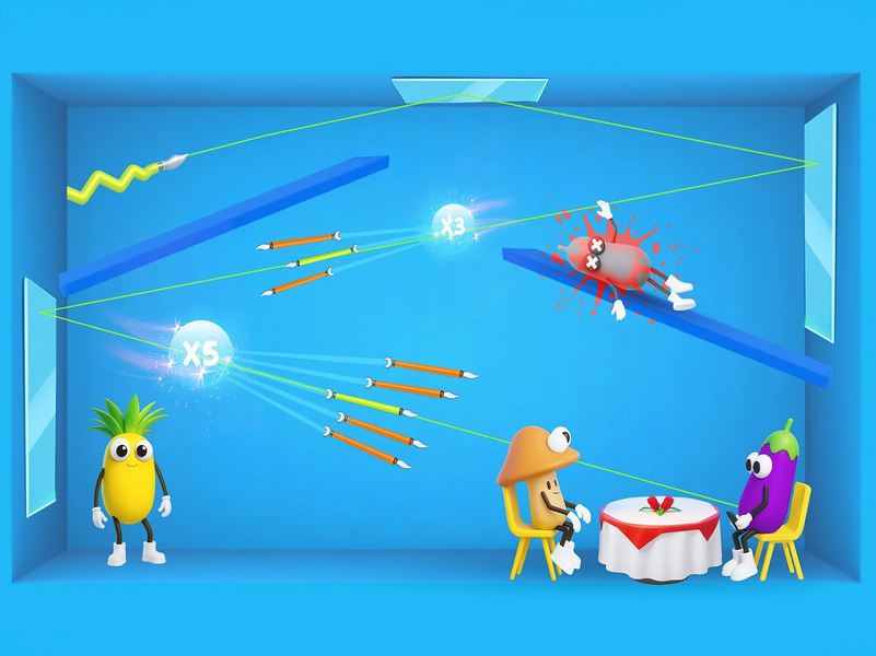 Juicy Strike - Knife & Slice - Gameplay image of android game