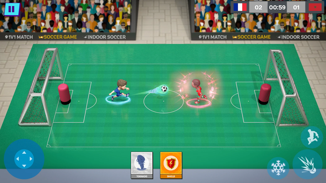 Indoor Futsal: Mobile Soccer - Gameplay image of android game