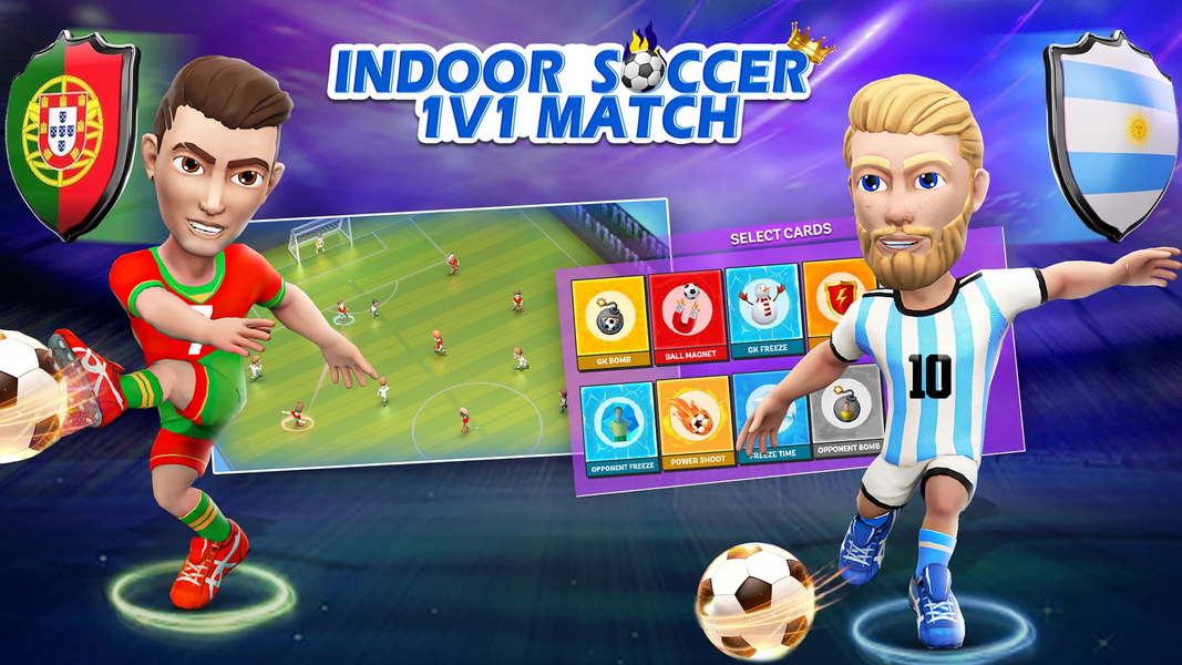 Indoor Futsal: Mobile Soccer - Gameplay image of android game