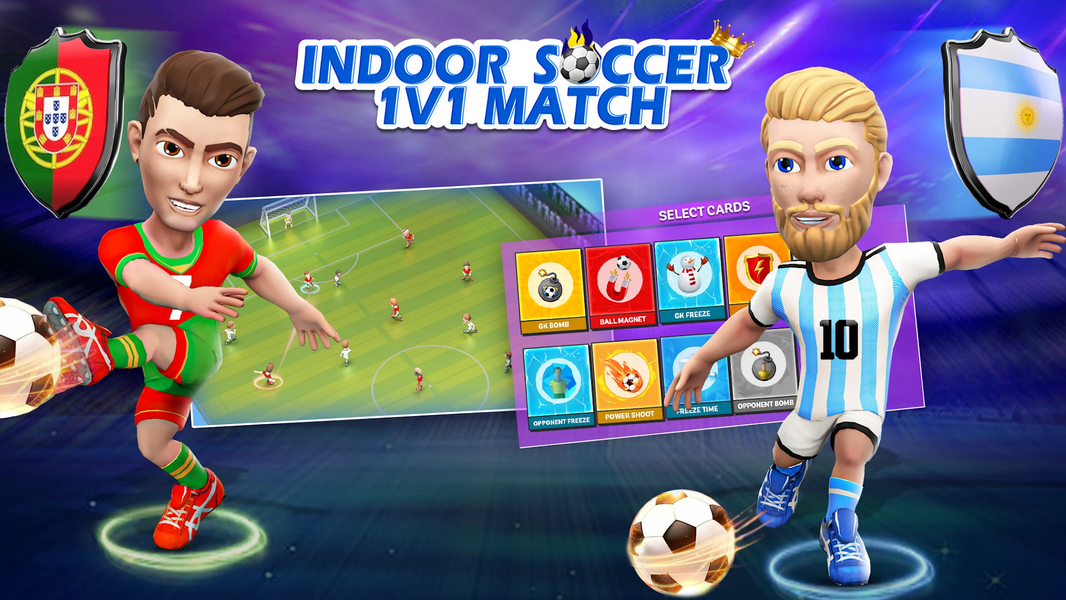Indoor Futsal: Mobile Soccer - Gameplay image of android game