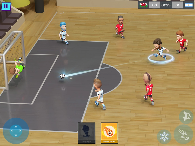 Indoor Futsal: Mobile Soccer - Gameplay image of android game