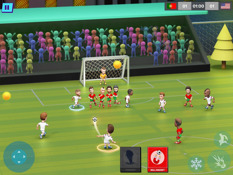 Indoor Futsal: Mobile Soccer - Gameplay image of android game