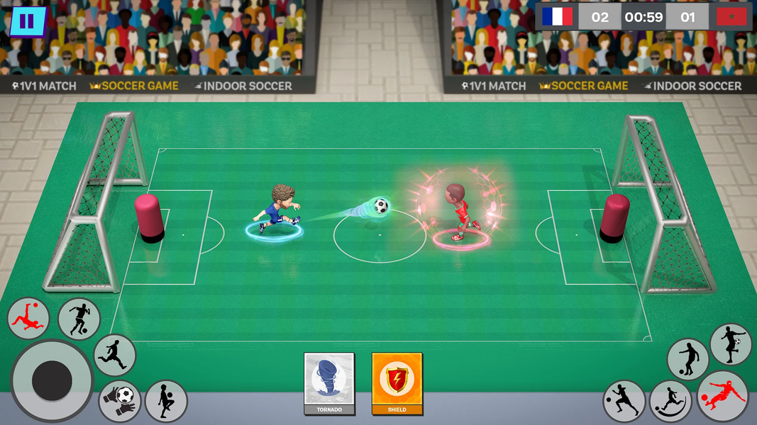 Indoor Futsal: Mobile Soccer - Gameplay image of android game