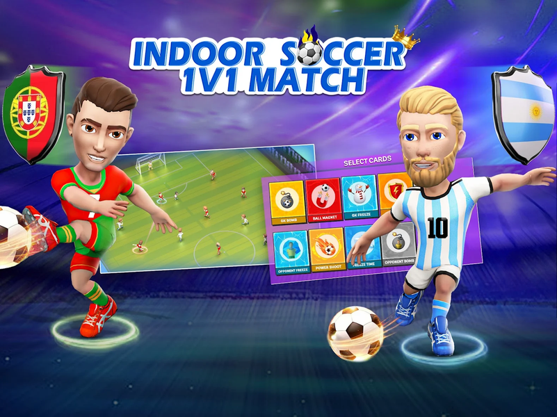 Indoor Futsal: Mobile Soccer - Gameplay image of android game
