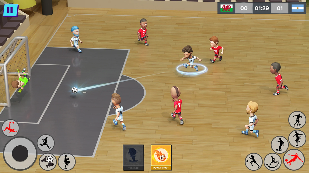 Indoor Futsal: Mobile Soccer - Gameplay image of android game