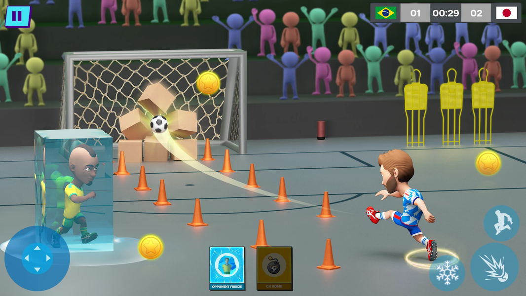 Indoor Futsal: Mobile Soccer - Gameplay image of android game