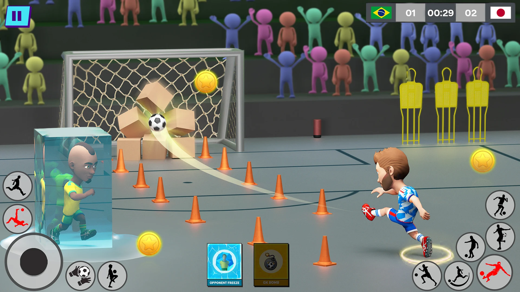 Indoor Futsal: Mobile Soccer - Gameplay image of android game