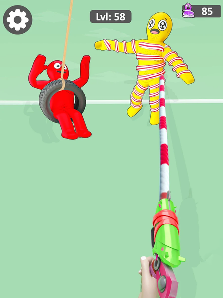 Rope Wrangle - Gameplay image of android game