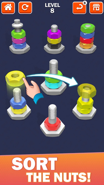 Nuts & Bolt: Screw Puzzle Game - عکس بازی موبایلی اندروید