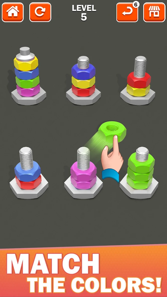 Nuts & Bolt: Screw Puzzle Game - عکس بازی موبایلی اندروید