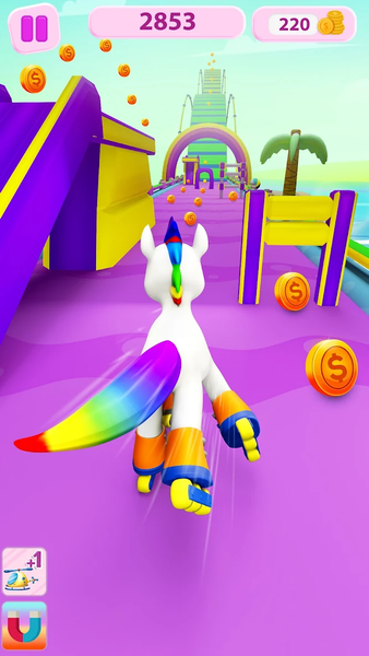 Unicorn Kingdom: Running Games - Gameplay image of android game