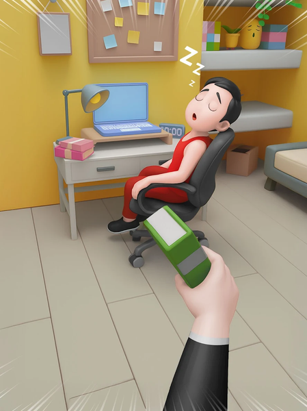Sleepy Guy: Wake-Up Chaos - Gameplay image of android game