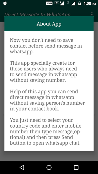 Direct Message - DM - Image screenshot of android app