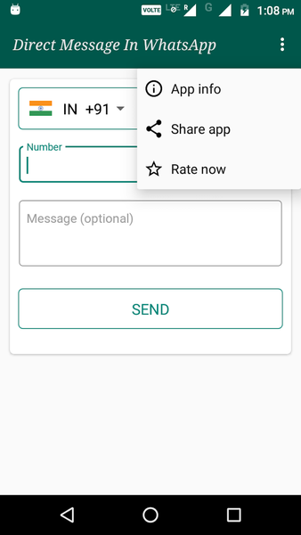Direct Message - DM - Image screenshot of android app