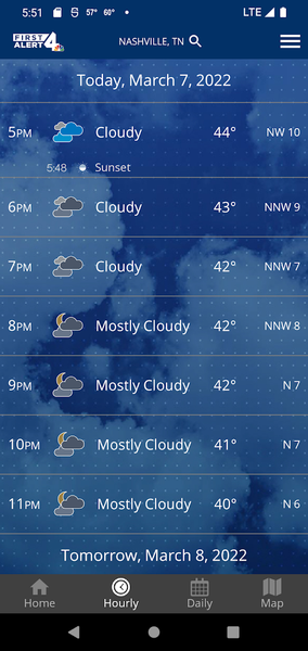 WSMV ۴ FIRST ALERT Weather - عکس برنامه موبایلی اندروید