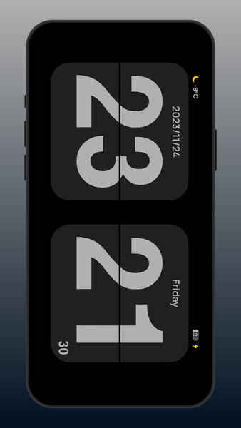 Flip clock: World clock - Image screenshot of android app