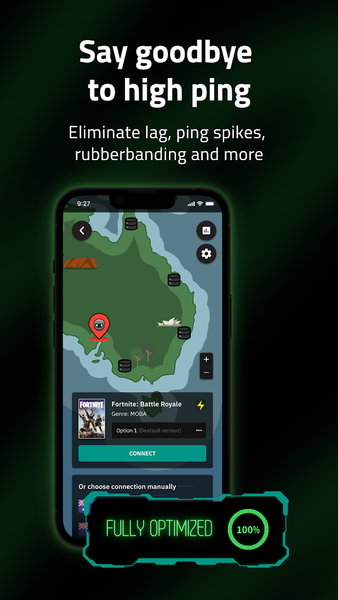 WTFast: Reduce Lag and Ping - عکس برنامه موبایلی اندروید