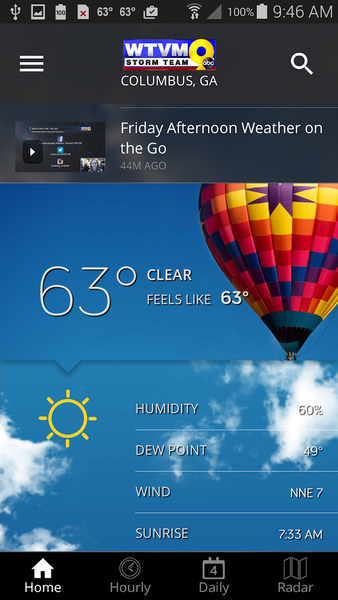 WTVM Storm Team 9 Weather - Image screenshot of android app