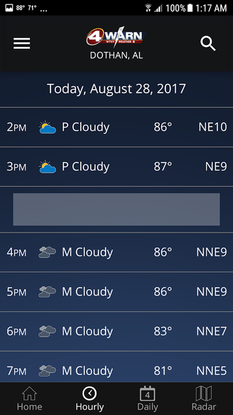 WTVY-TV 4Warn Weather - Image screenshot of android app