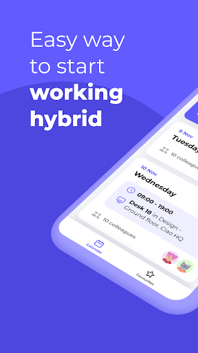 Ciao - work hybrid - عکس برنامه موبایلی اندروید