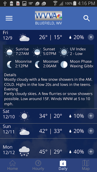 WVVA Weather - عکس برنامه موبایلی اندروید