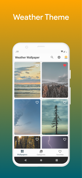 Weather Wallpaper - عکس برنامه موبایلی اندروید