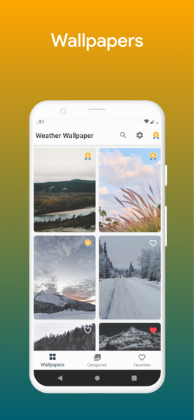 Weather Wallpaper - عکس برنامه موبایلی اندروید