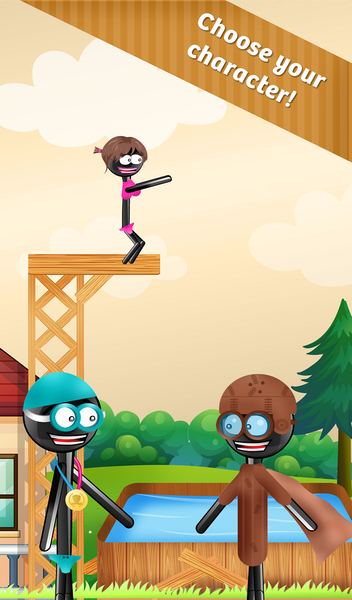 Stickman High Jump Diving Fun - عکس بازی موبایلی اندروید