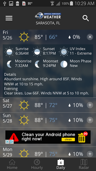 ABC۷ WWSB First Alert Weather - عکس برنامه موبایلی اندروید
