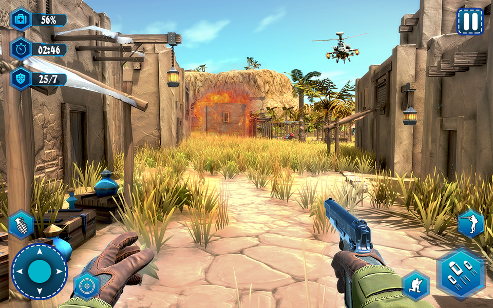 World War Commando Shooter - N - Gameplay image of android game