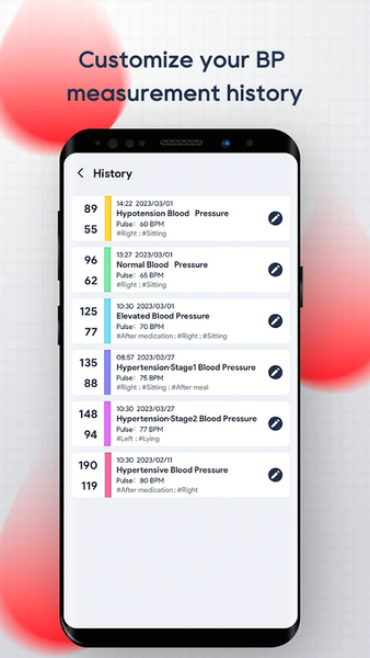 Health Tracker: Blood Pressure - Image screenshot of android app