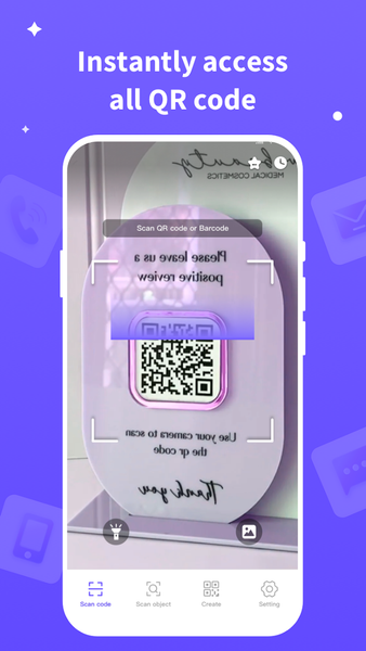 Hi Scan: QR & Barcode Scanner - عکس برنامه موبایلی اندروید