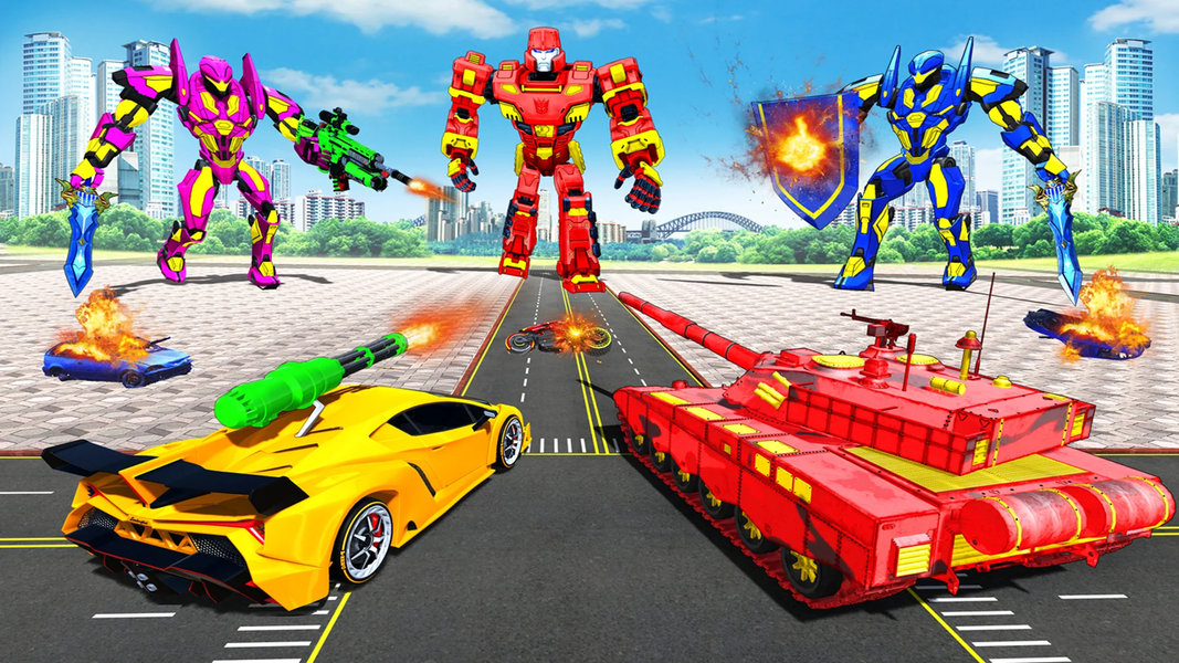 Robot Transform Robot Car Game - عکس برنامه موبایلی اندروید